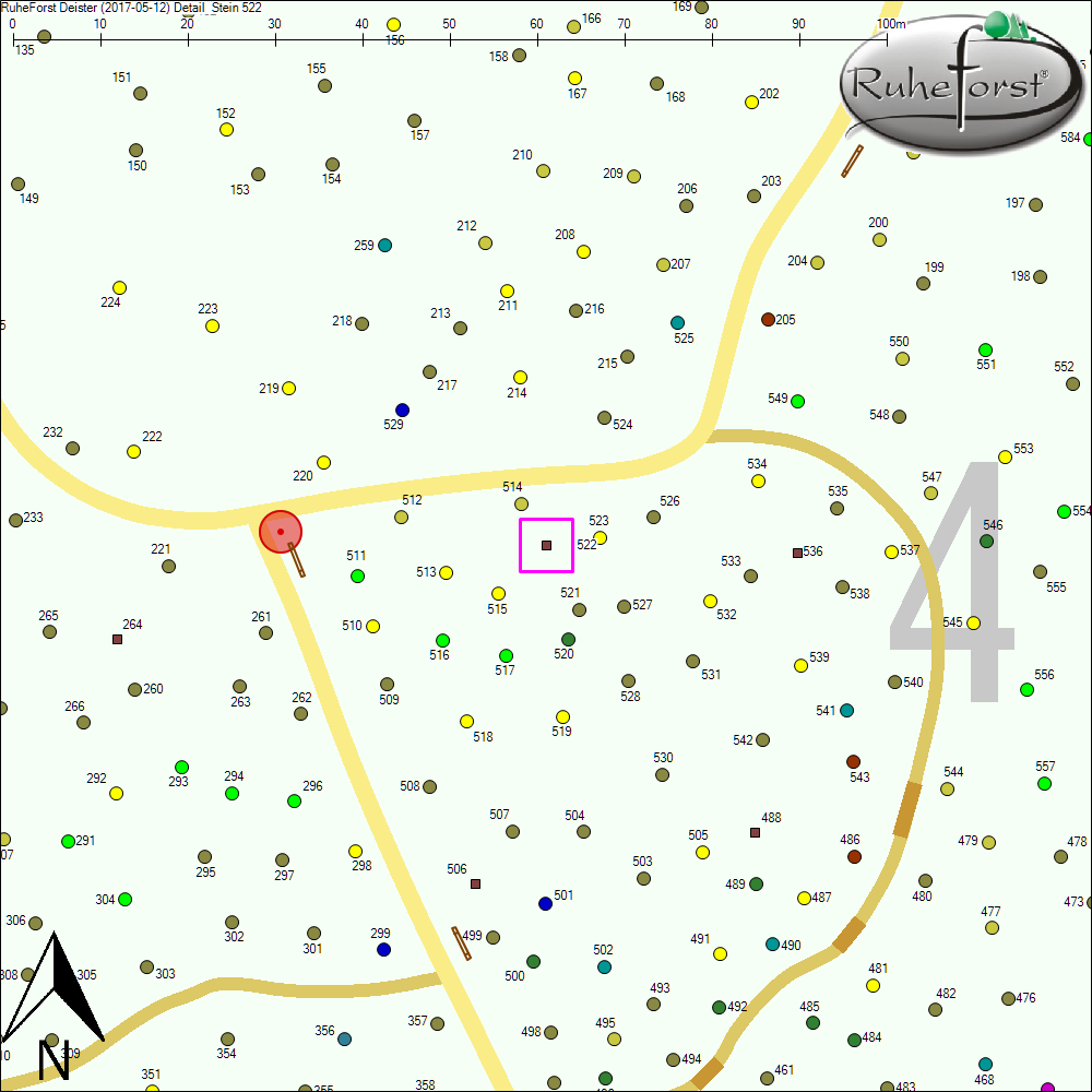 Detailkarte zu Stein 522