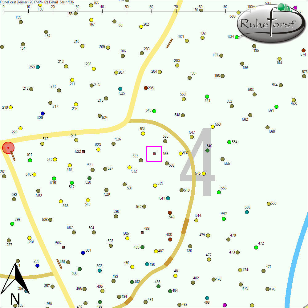Detailkarte zu Stein 536