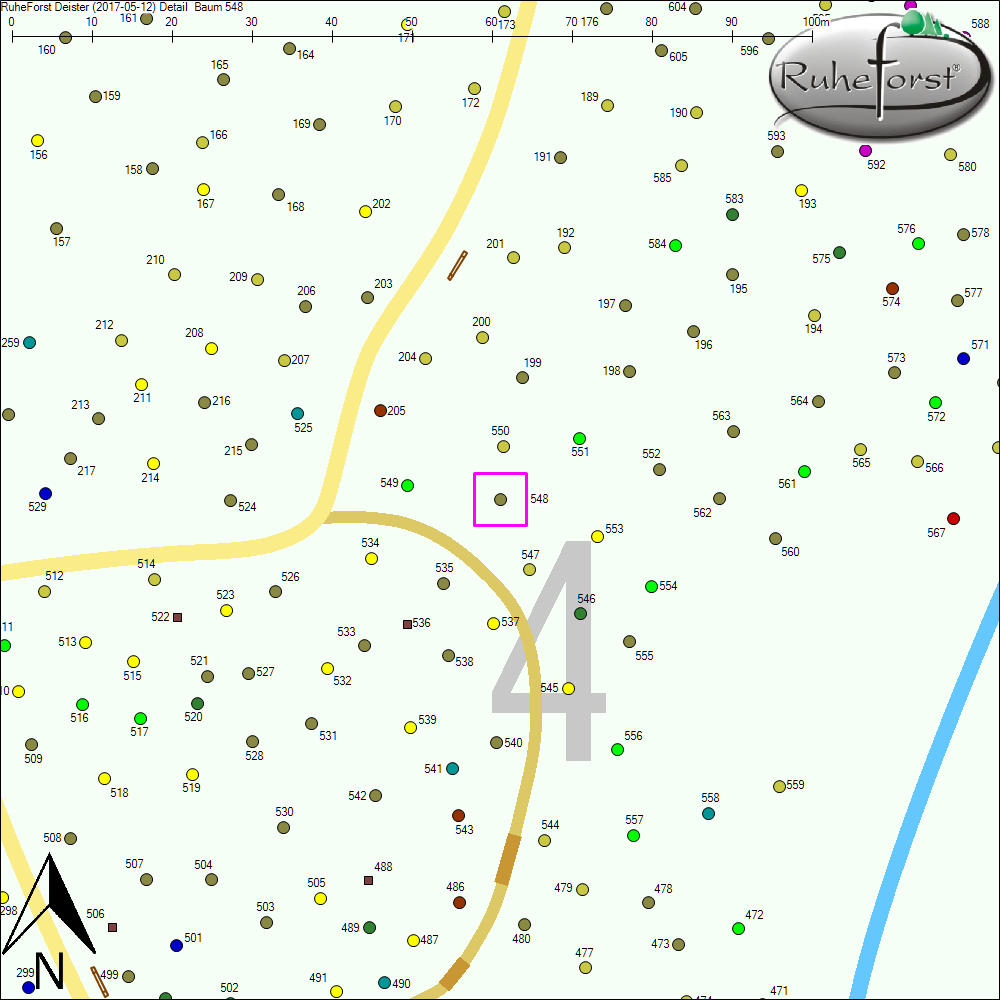 Detailkarte zu Baum 548