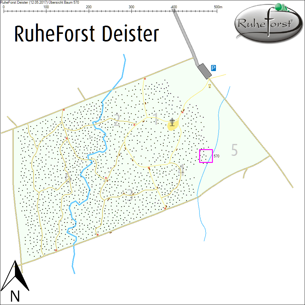 &Uuml;bersichtskarte zu Baum 570