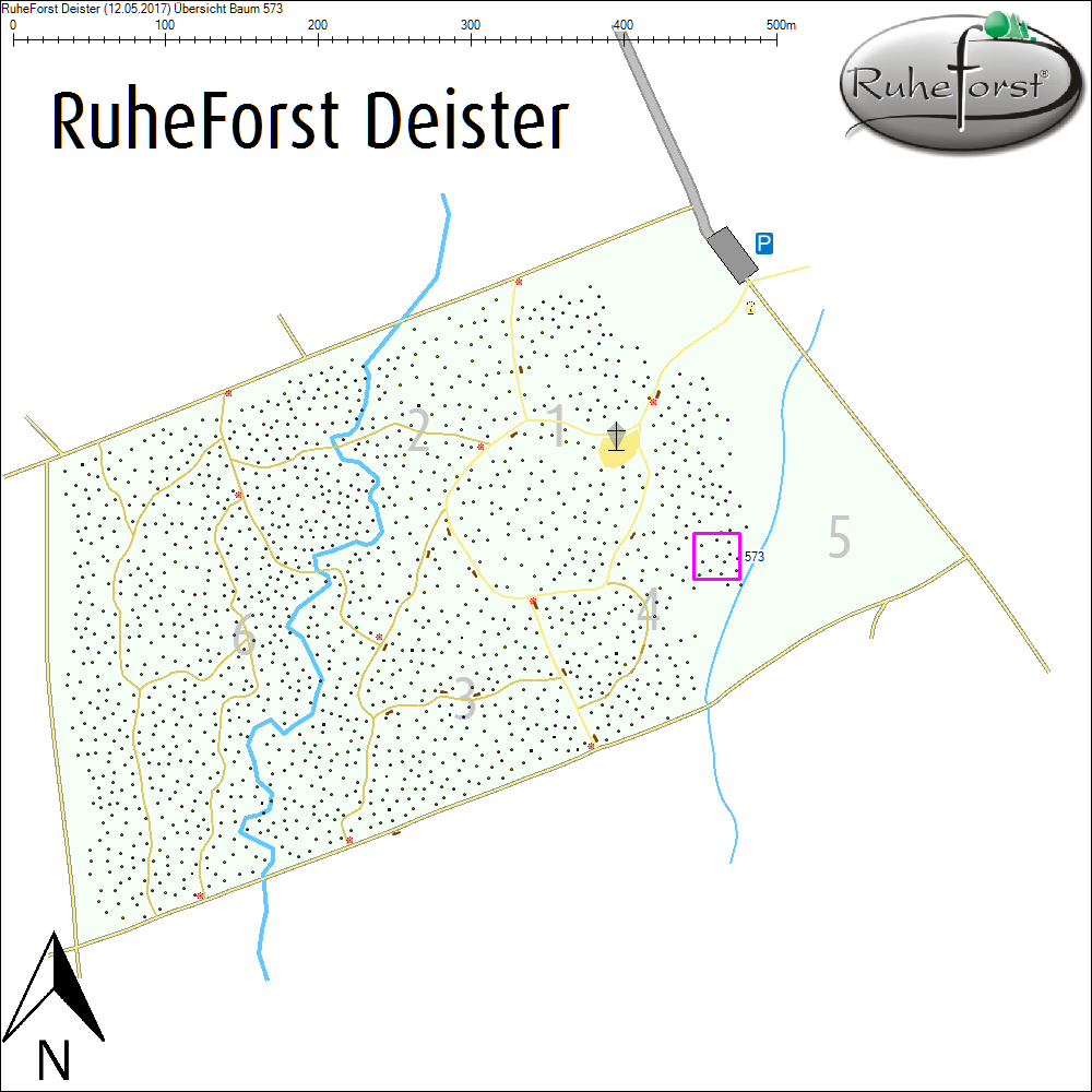 &Uuml;bersichtskarte zu Baum 573