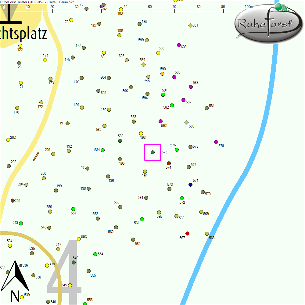 Detailkarte zu Baum 575