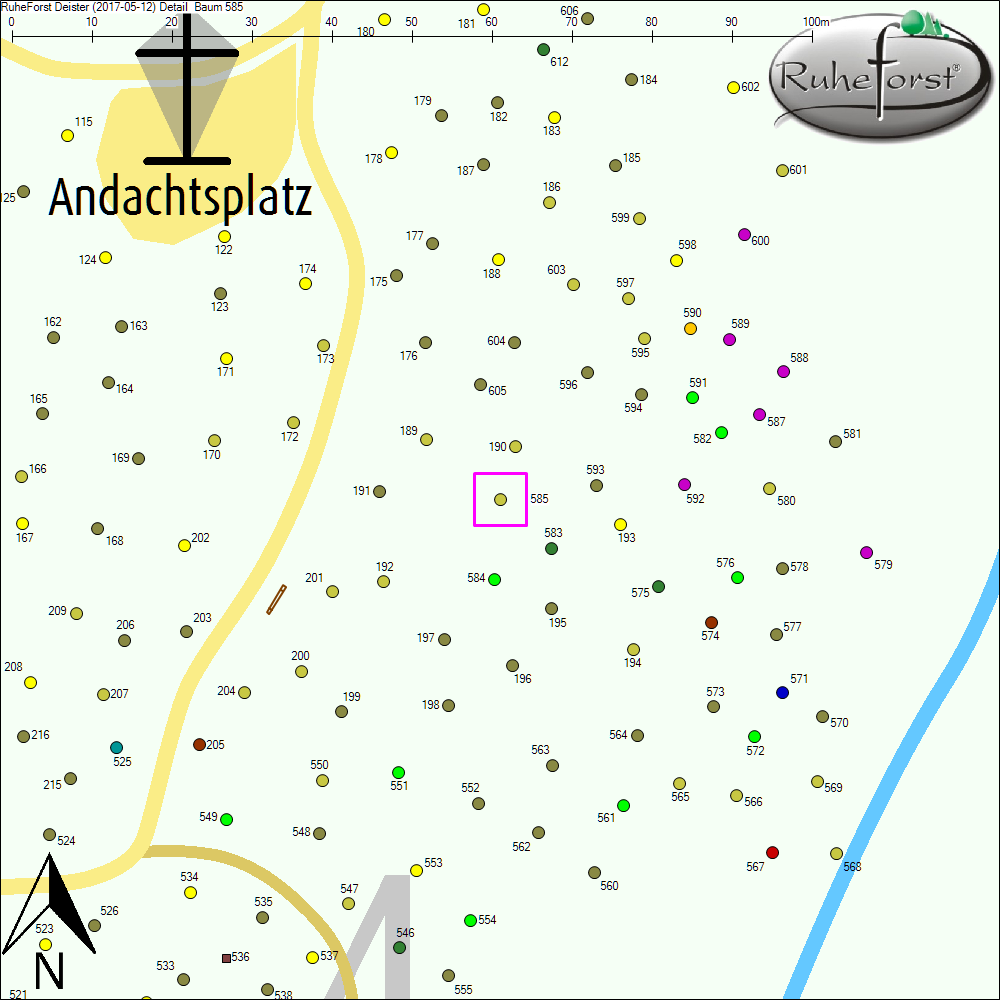 Detailkarte zu Baum 585