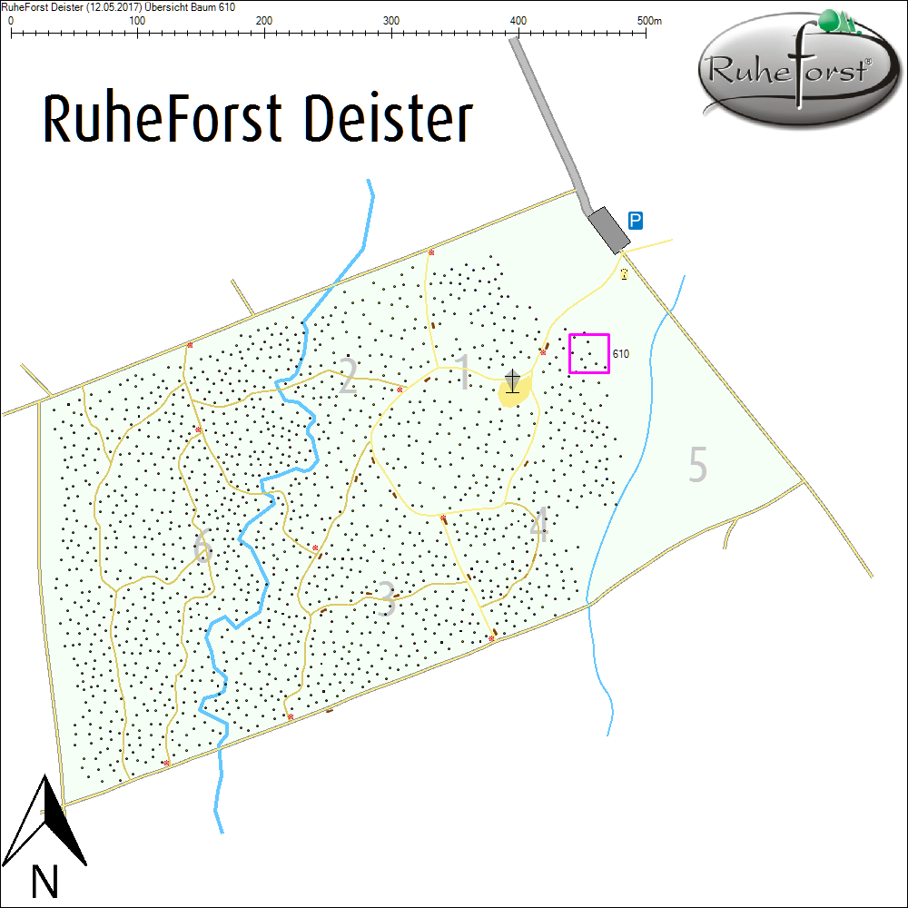 &Uuml;bersichtskarte zu Baum 610