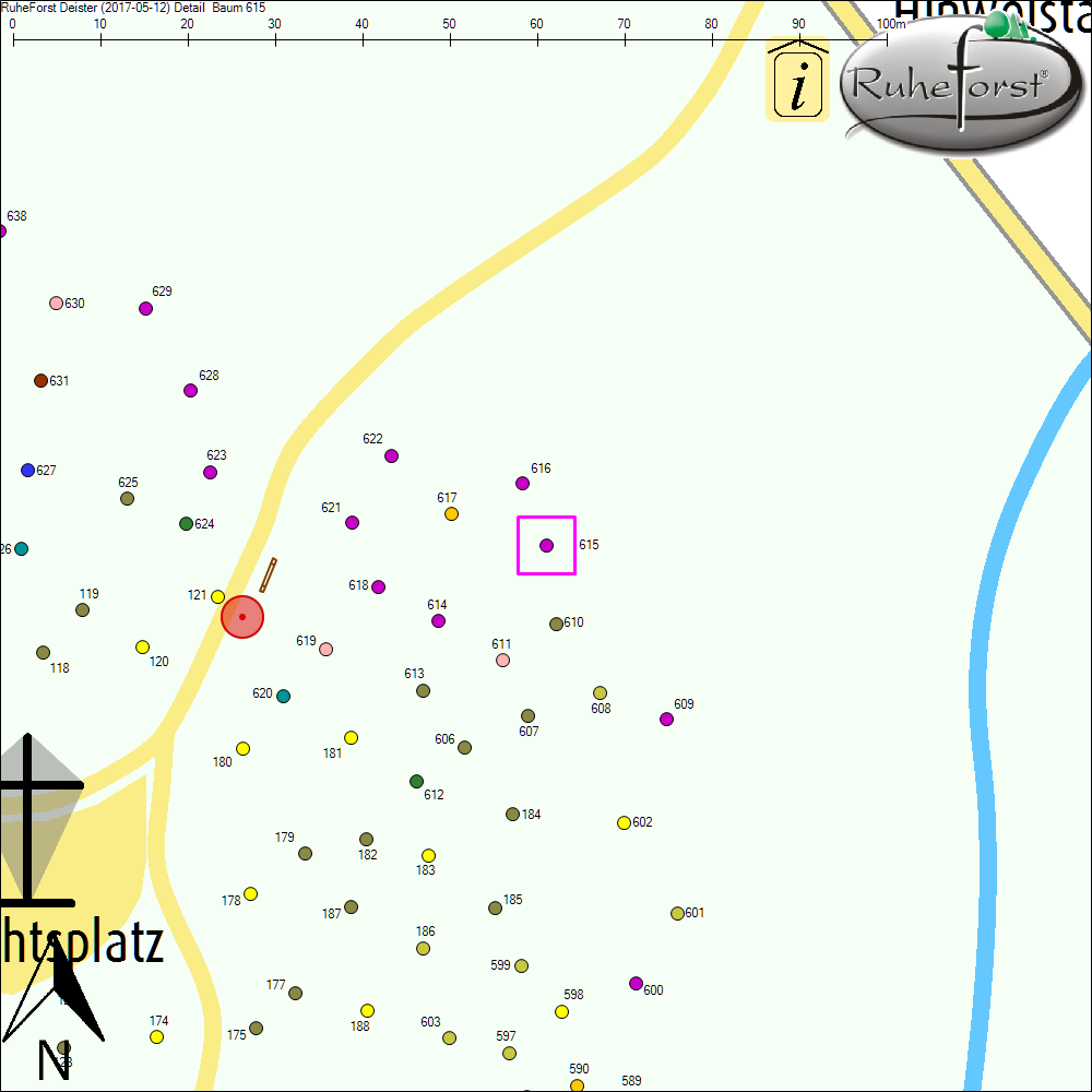 Detailkarte zu Baum 615