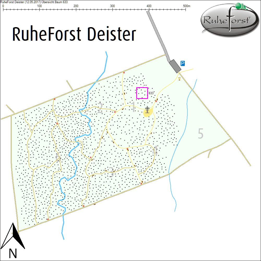 &Uuml;bersichtskarte zu Baum 633