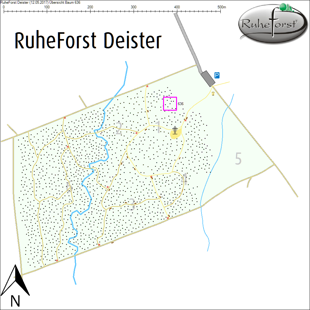 &Uuml;bersichtskarte zu Baum 636