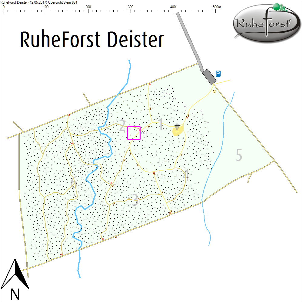 &Uuml;bersichtskarte zu Stein 661