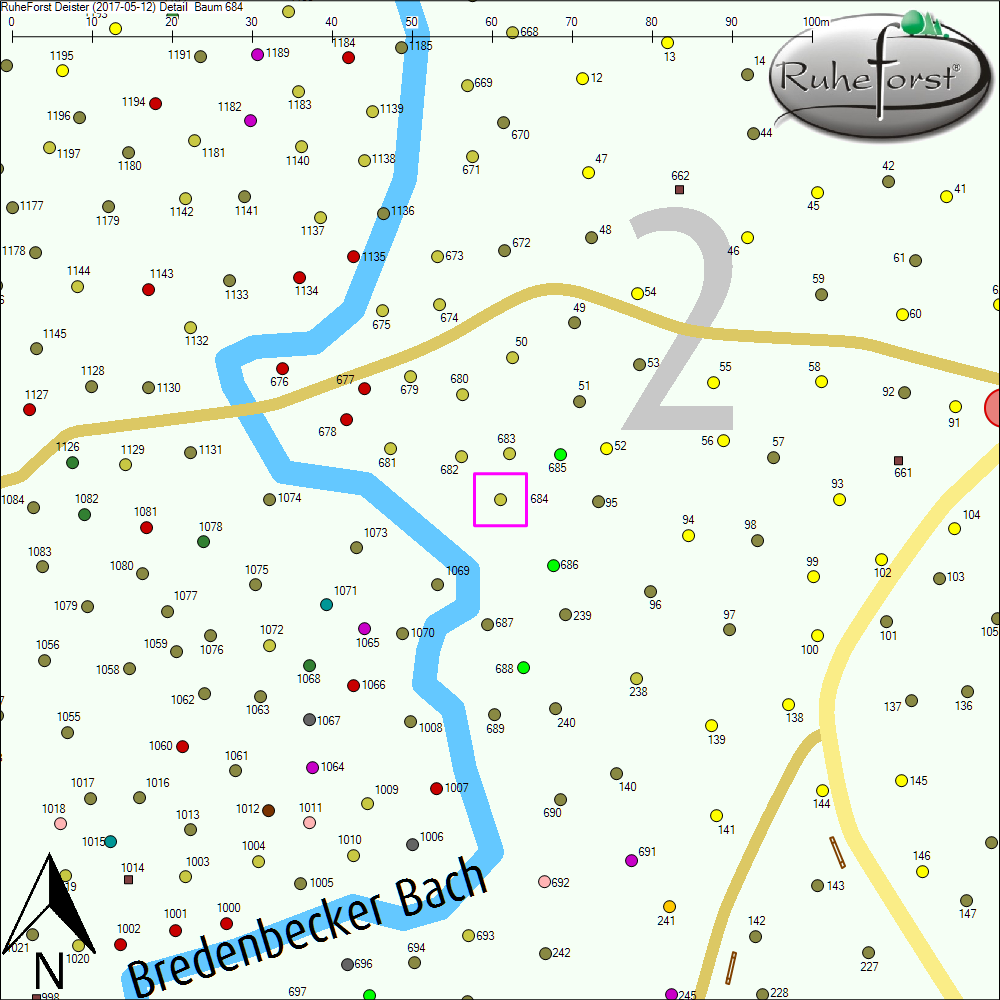 Detailkarte zu Baum 684