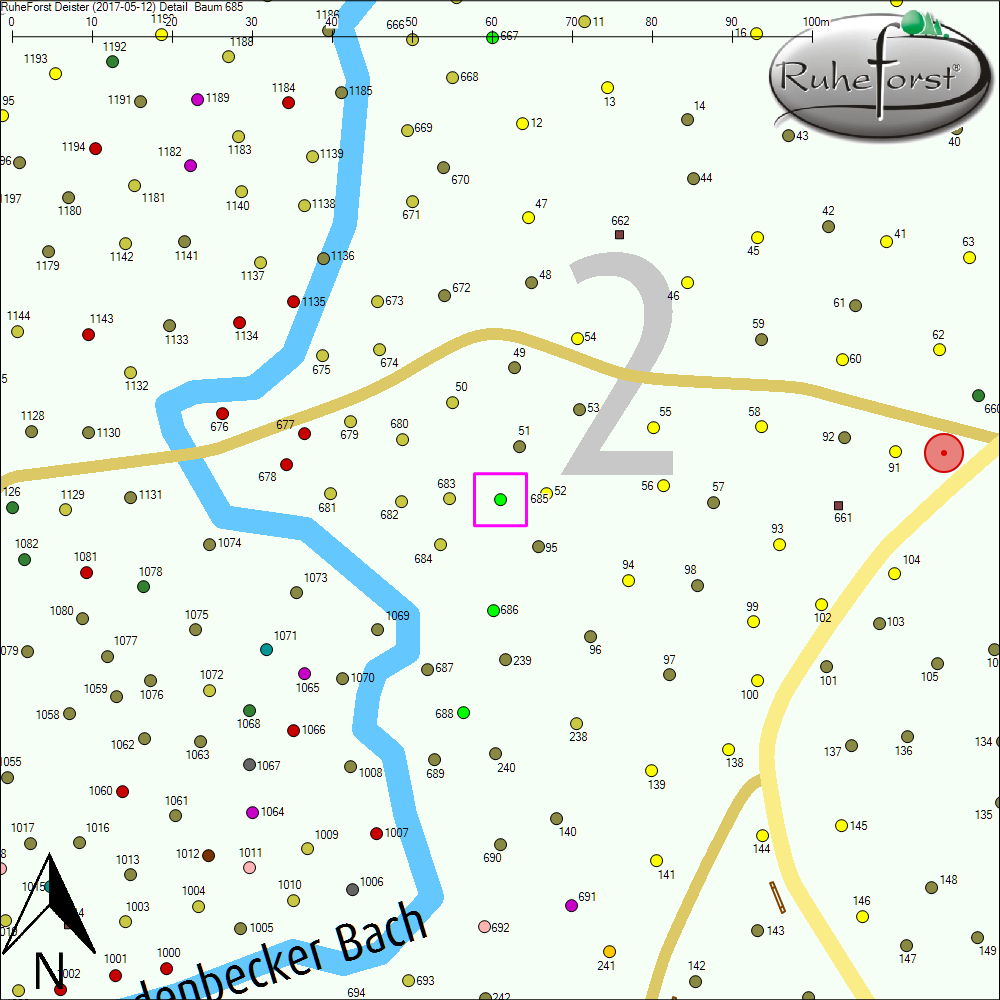 Detailkarte zu Baum 685