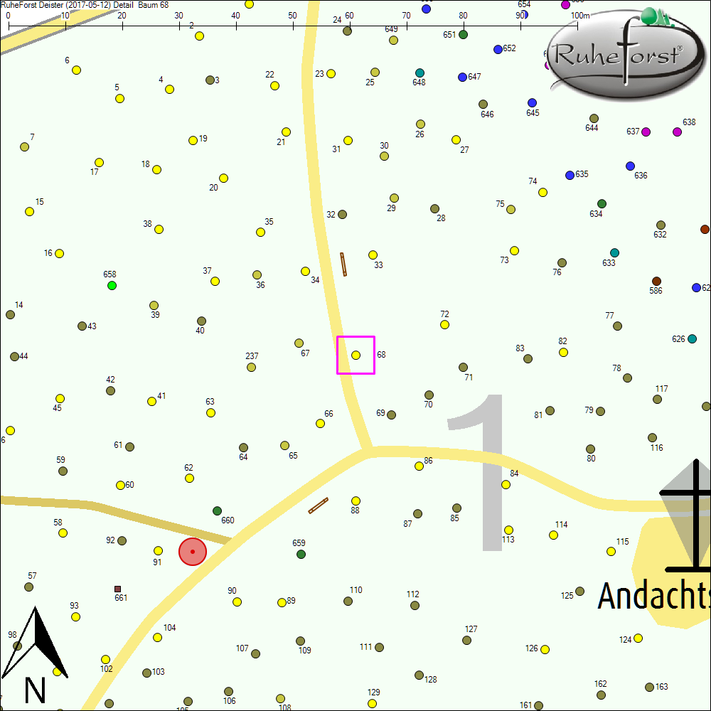 Detailkarte zu Baum 68