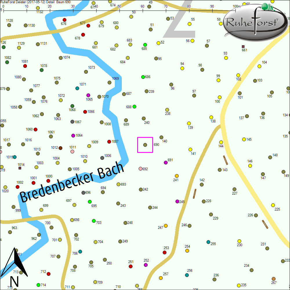 Detailkarte zu Baum 690