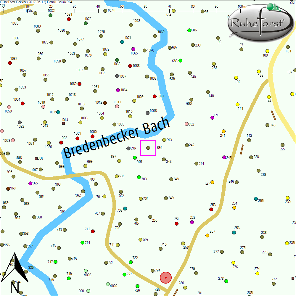Detailkarte zu Baum 694