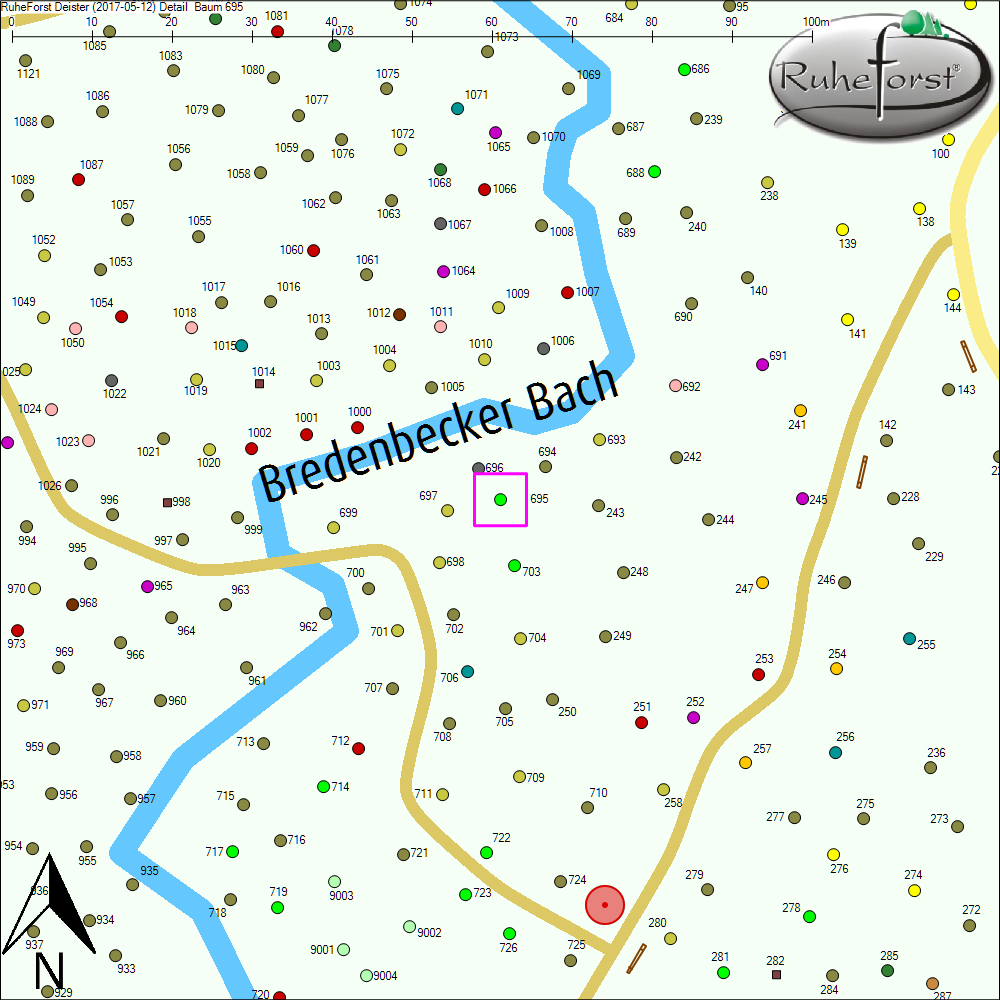 Detailkarte zu Baum 695