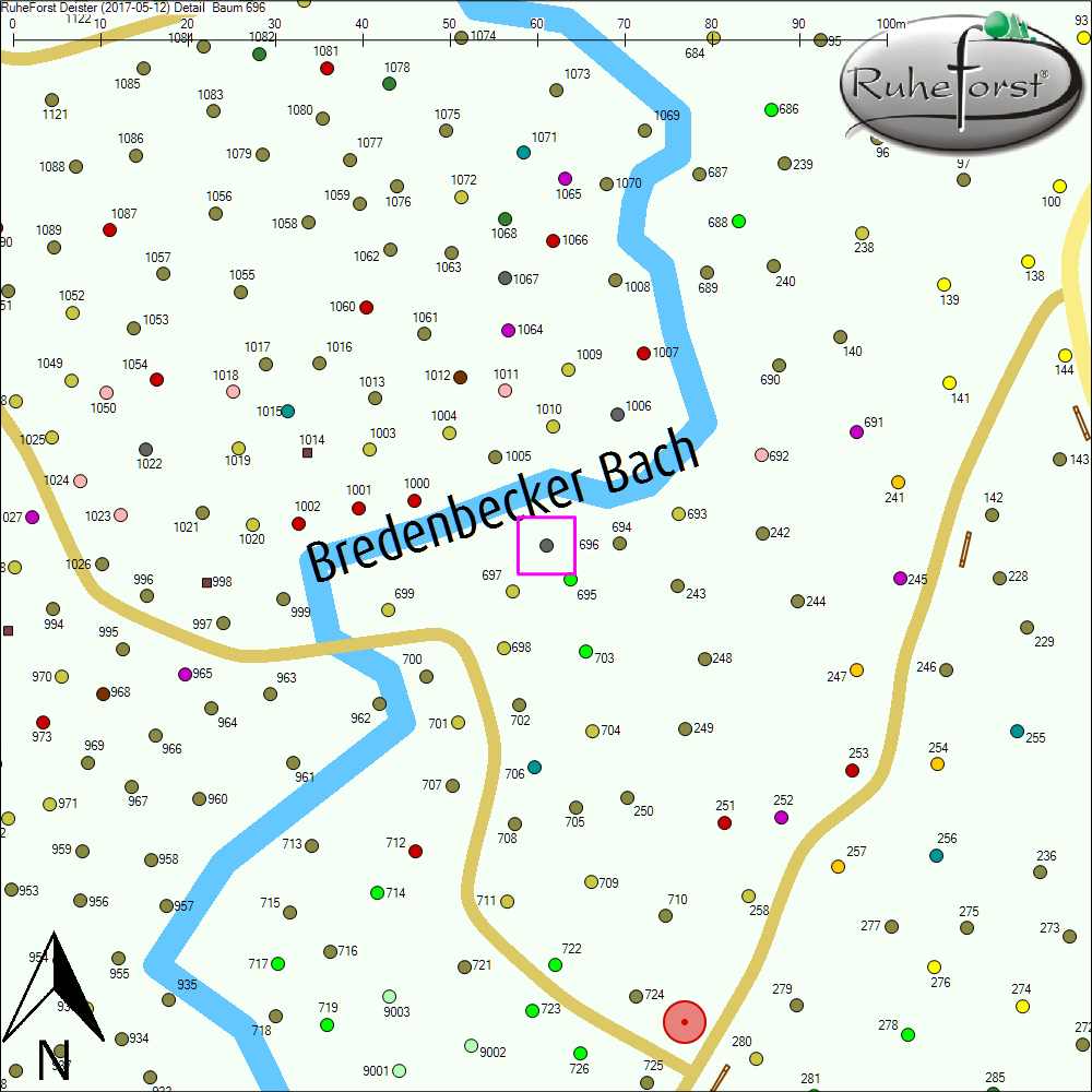 Detailkarte zu Baum 696
