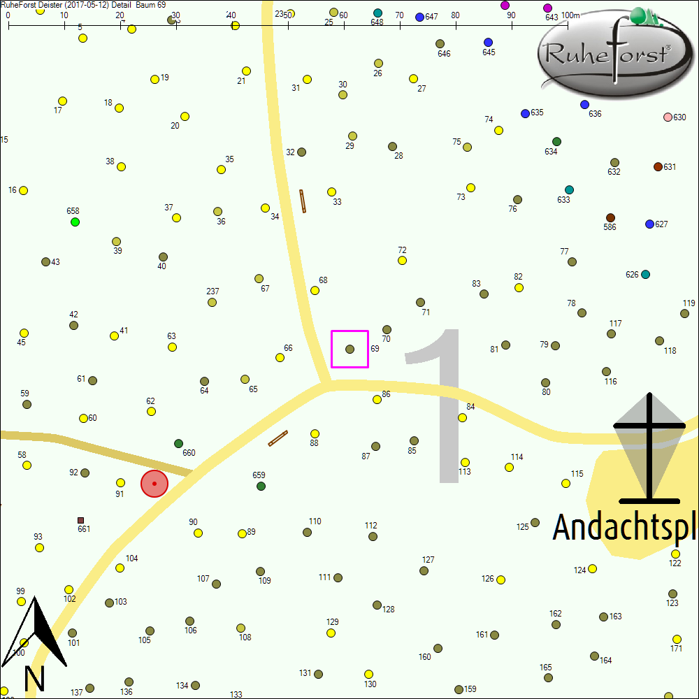 Detailkarte zu Baum 69
