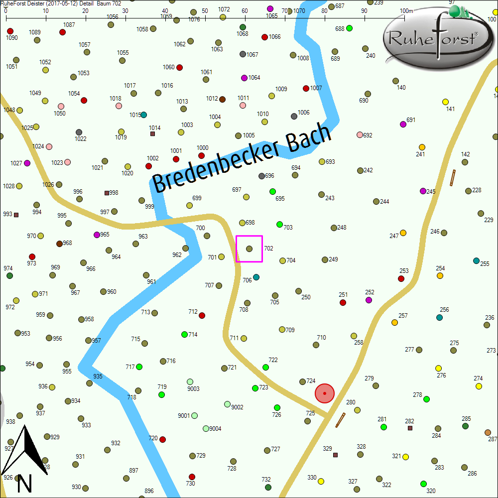 Detailkarte zu Baum 702