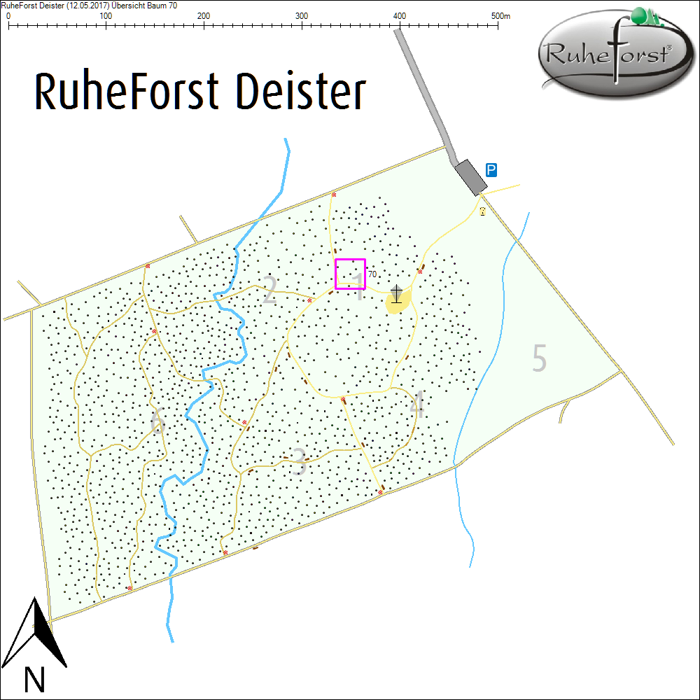 &Uuml;bersichtskarte zu Baum 70