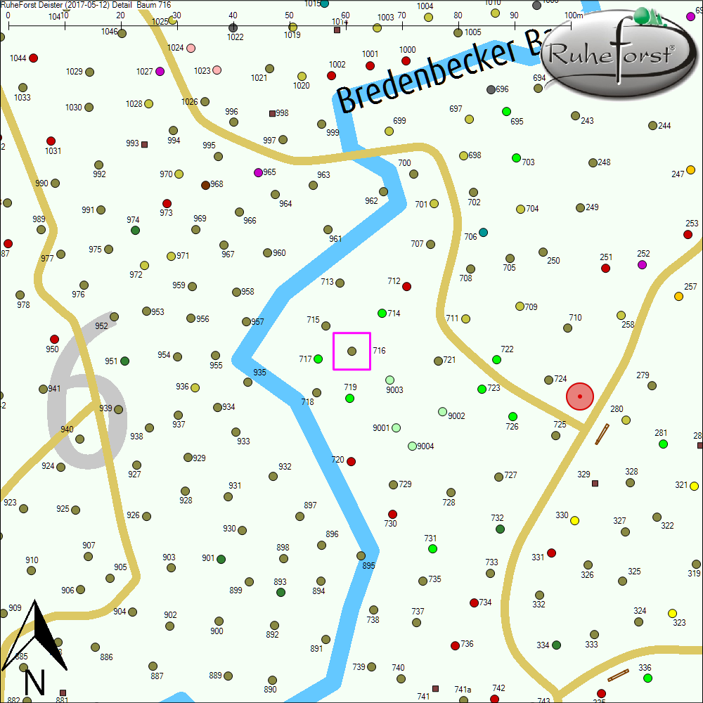 Detailkarte zu Baum 716