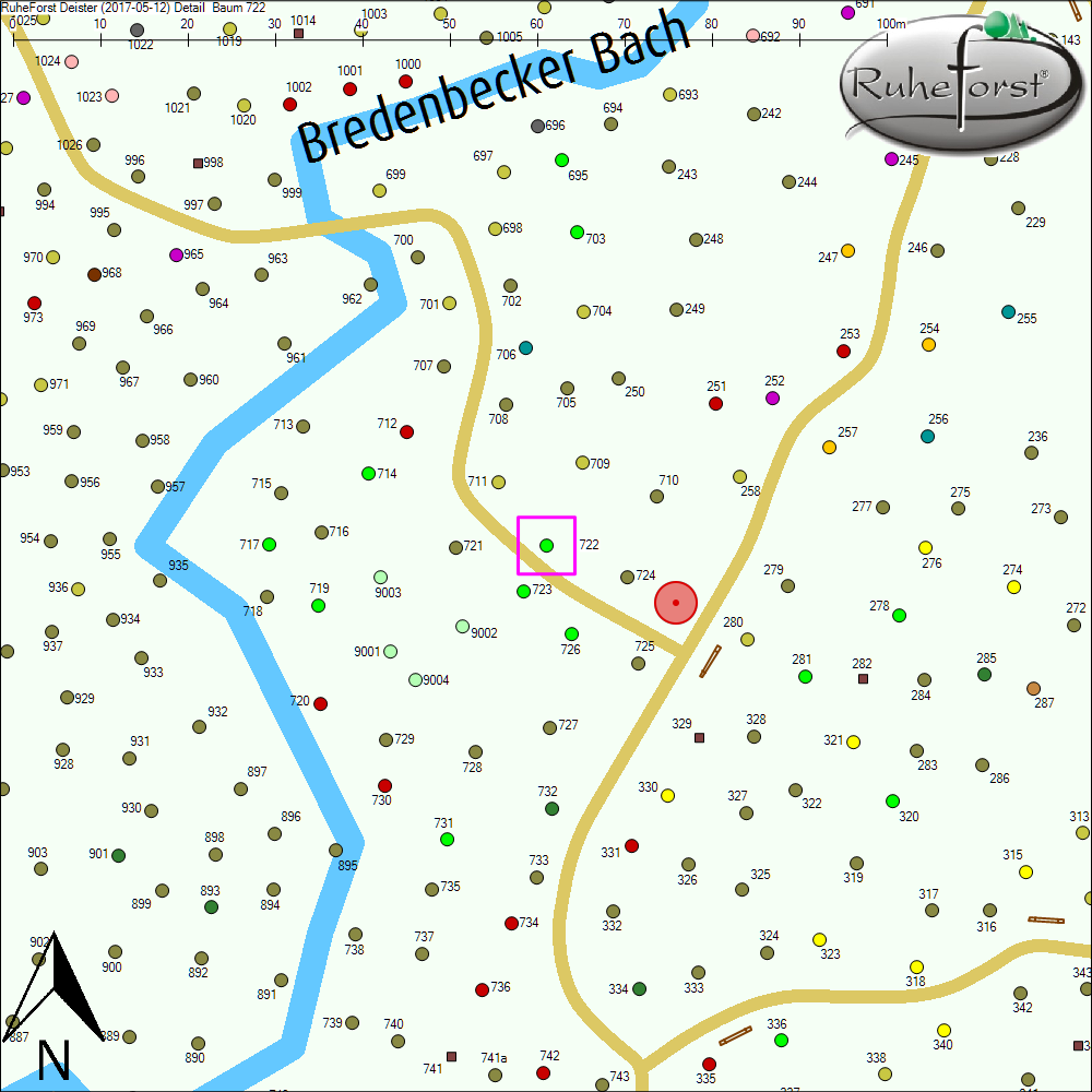 Detailkarte zu Baum 722