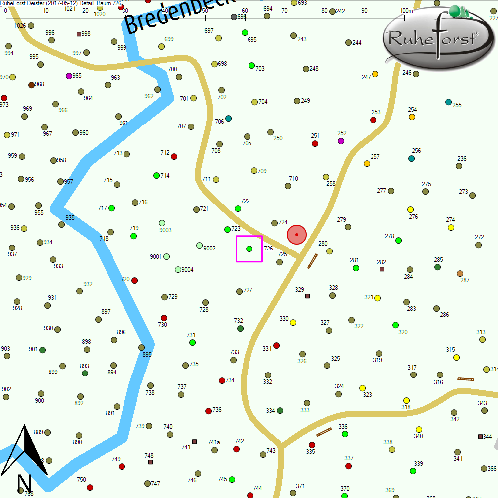 Detailkarte zu Baum 726