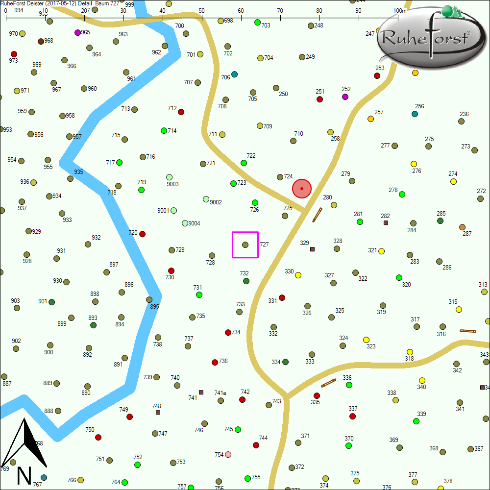 Detailkarte zu Baum 727