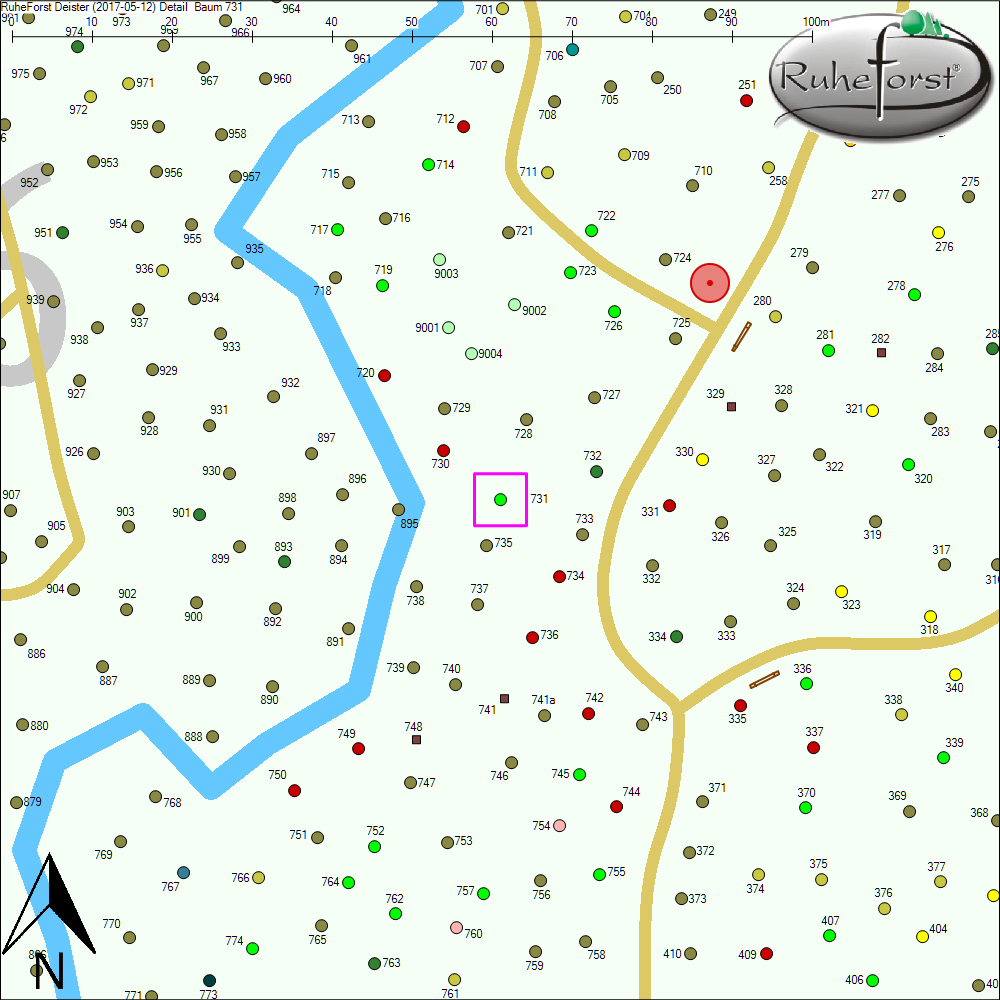 Detailkarte zu Baum 731