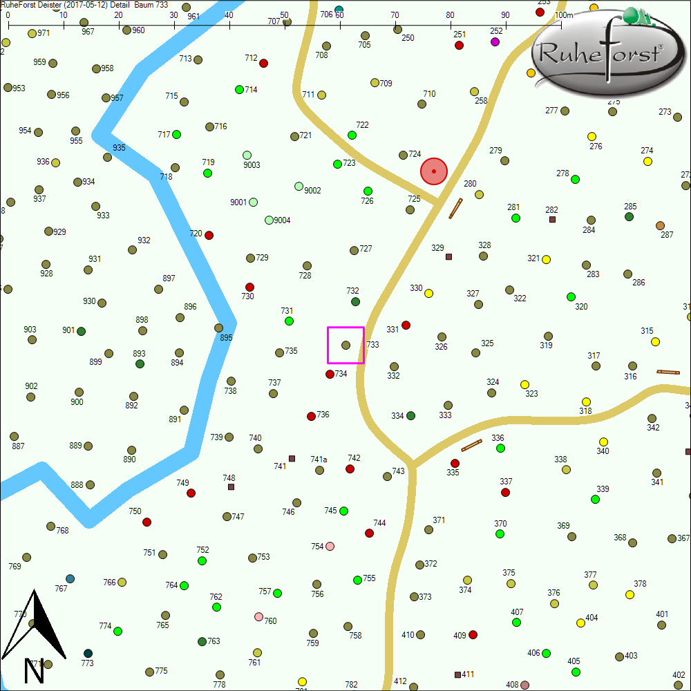 Detailkarte zu Baum 733