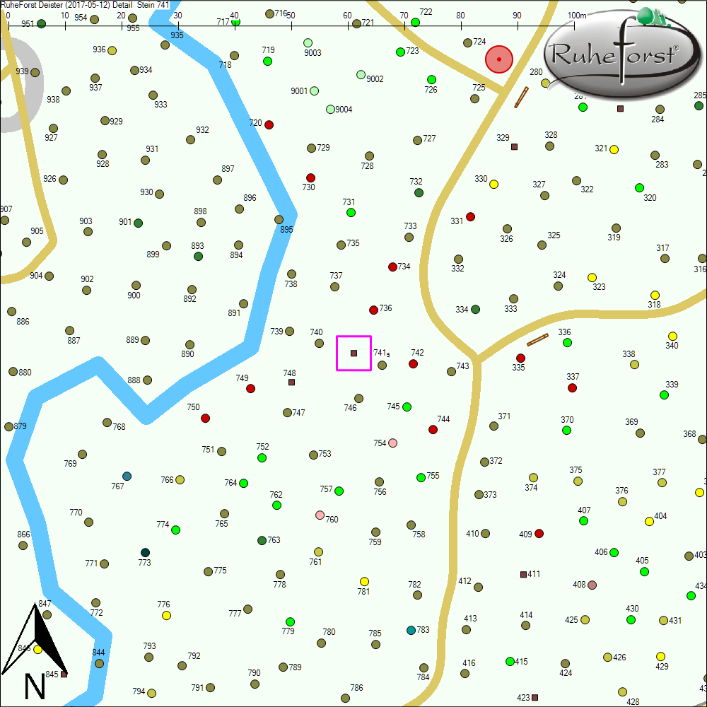 Detailkarte zu Stein 741