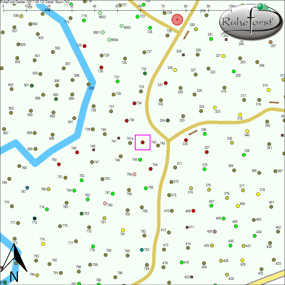 Detailkarte zu Baum 742