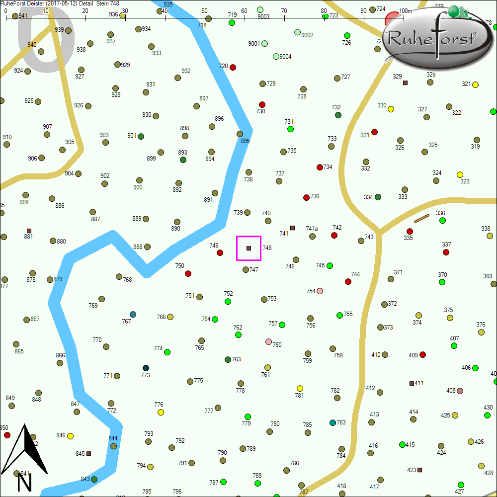 Detailkarte zu Stein 748