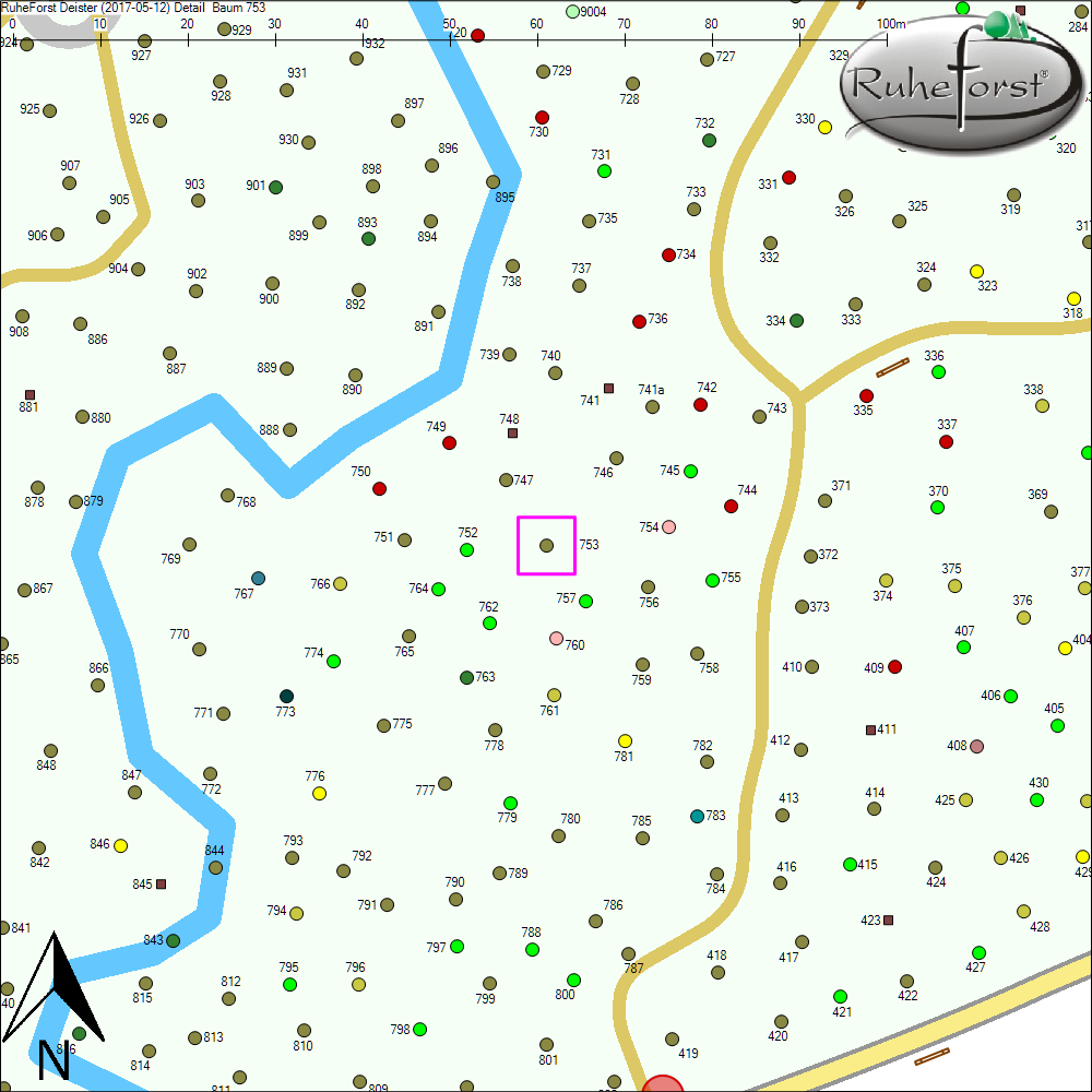 Detailkarte zu Baum 753
