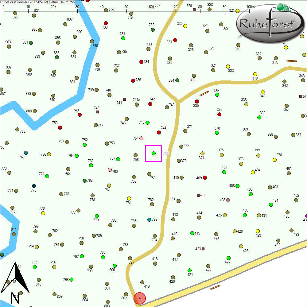 Detailkarte zu Baum 755