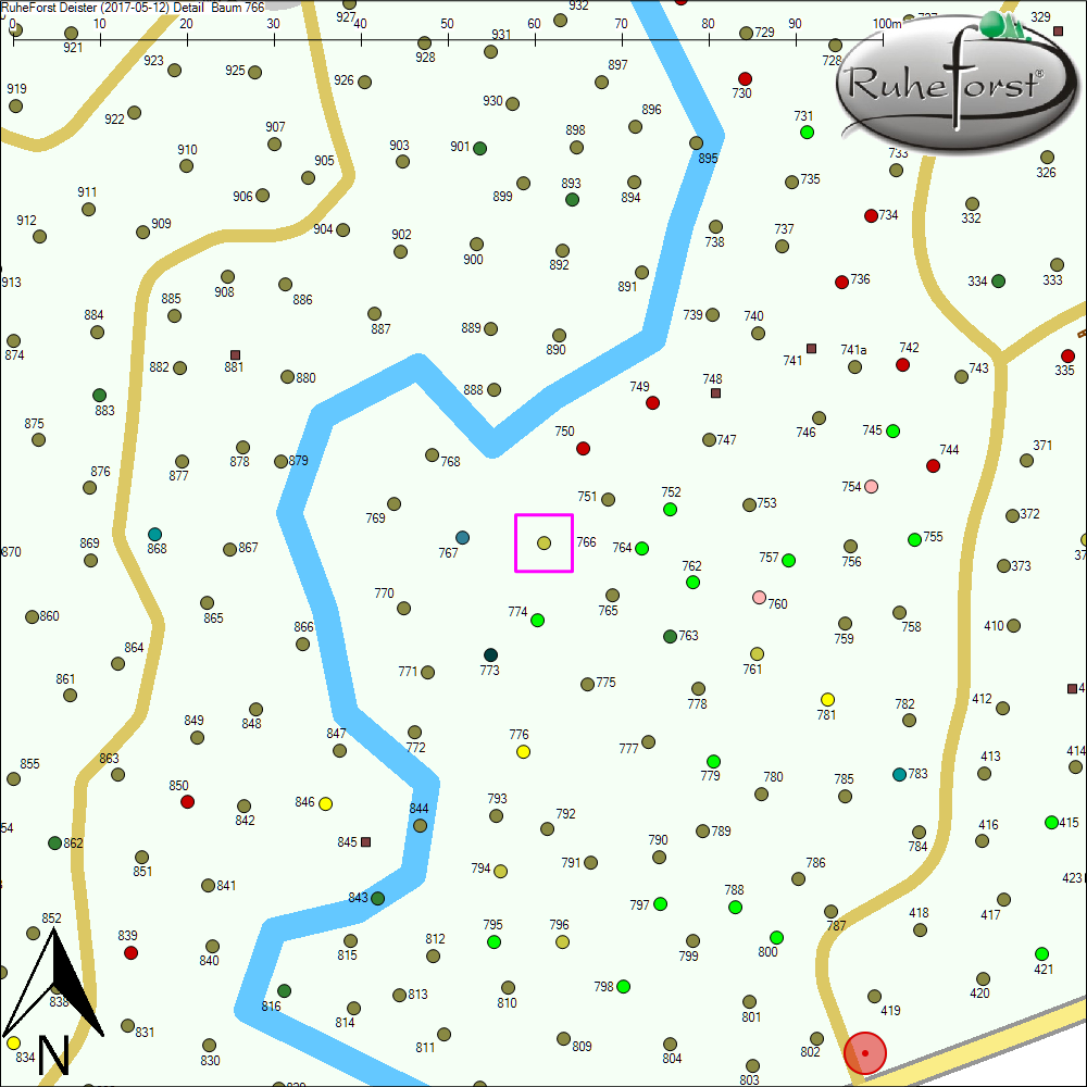 Detailkarte zu Baum 766