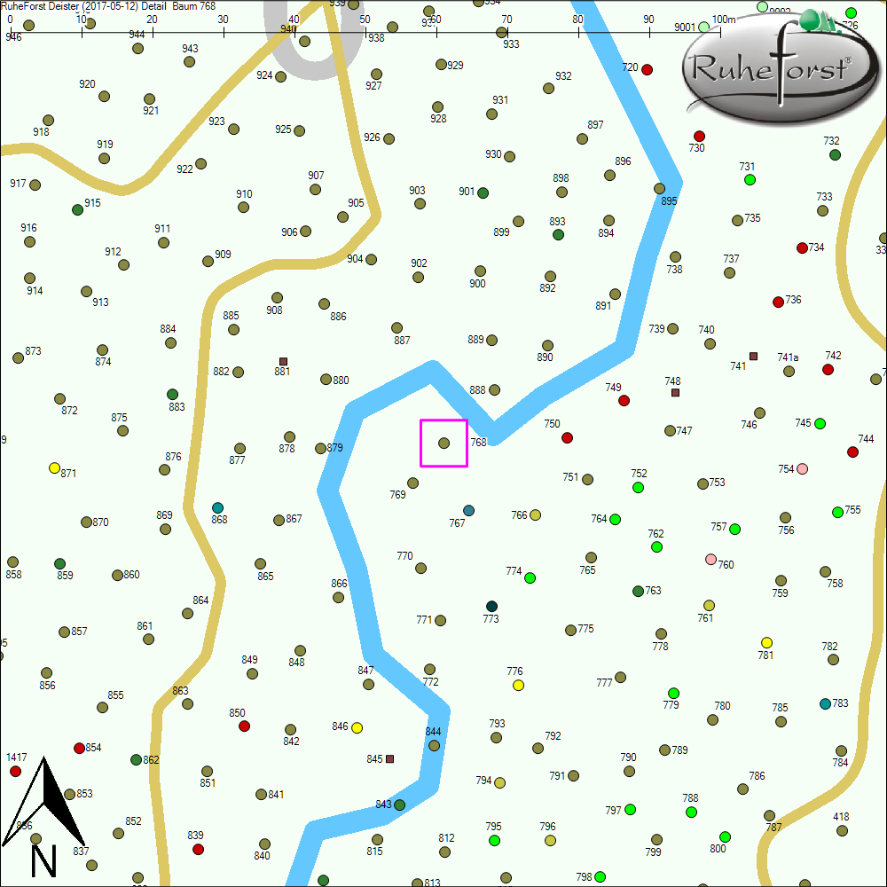 Detailkarte zu Baum 768