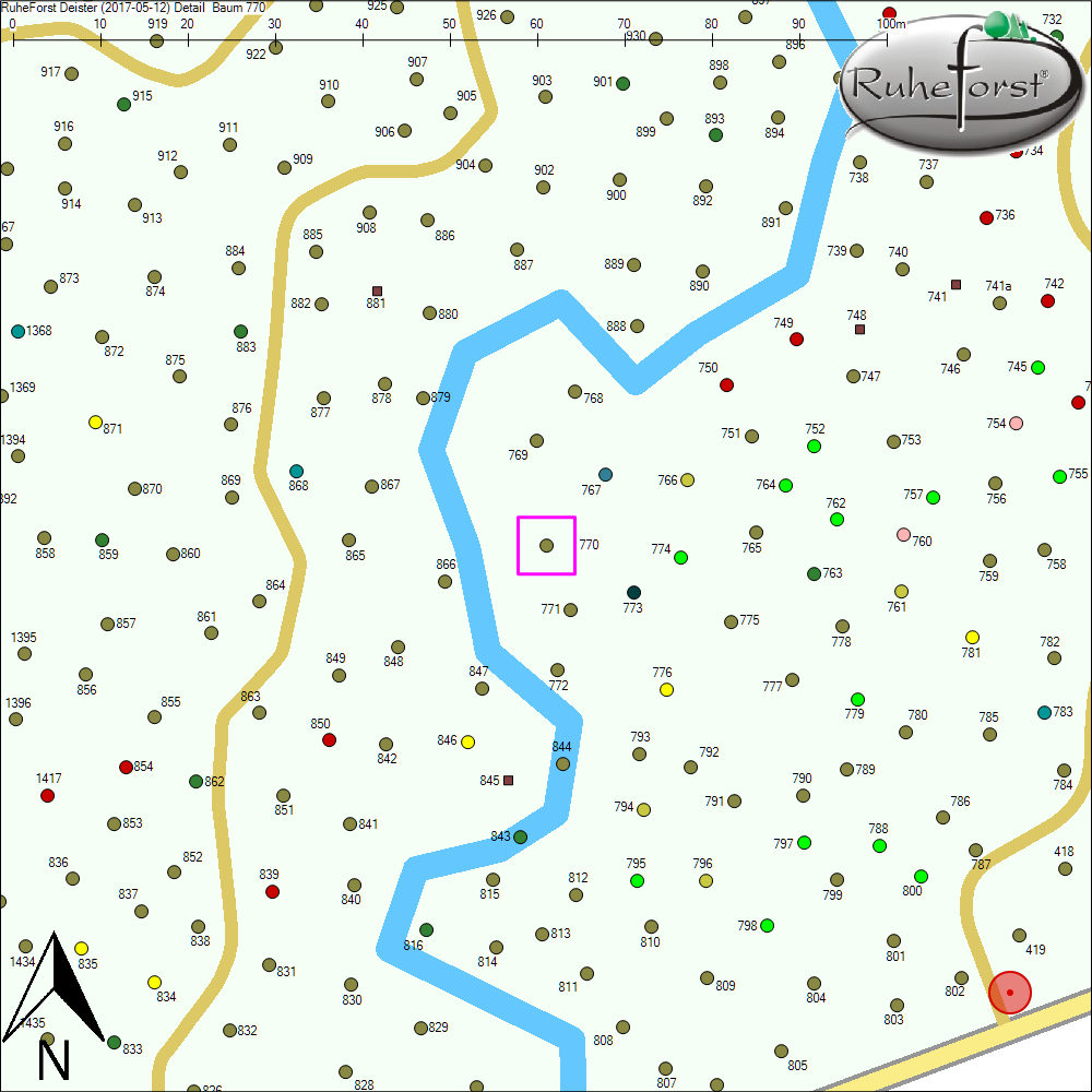 Detailkarte zu Baum 770