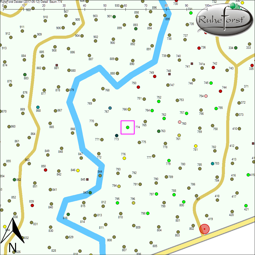 Detailkarte zu Baum 774