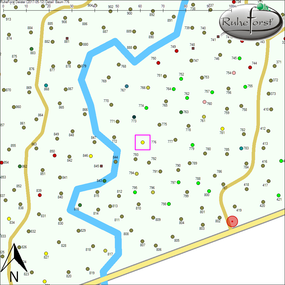 Detailkarte zu Baum 776