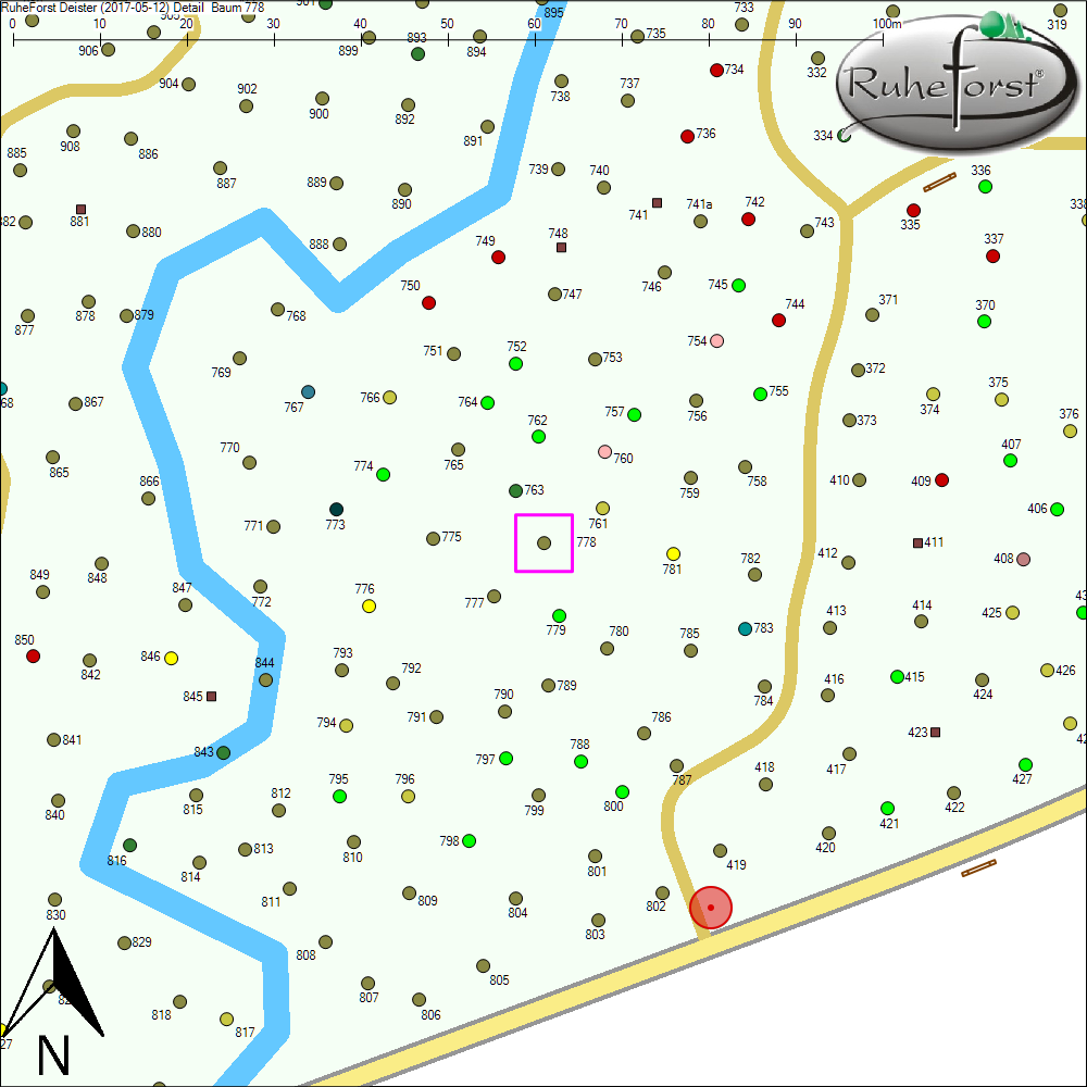 Detailkarte zu Baum 778