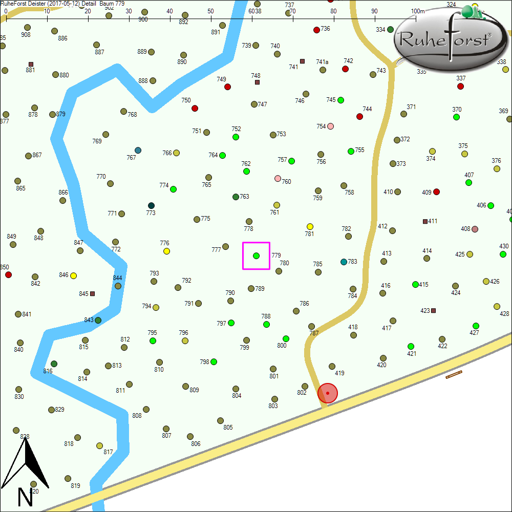 Detailkarte zu Baum 779