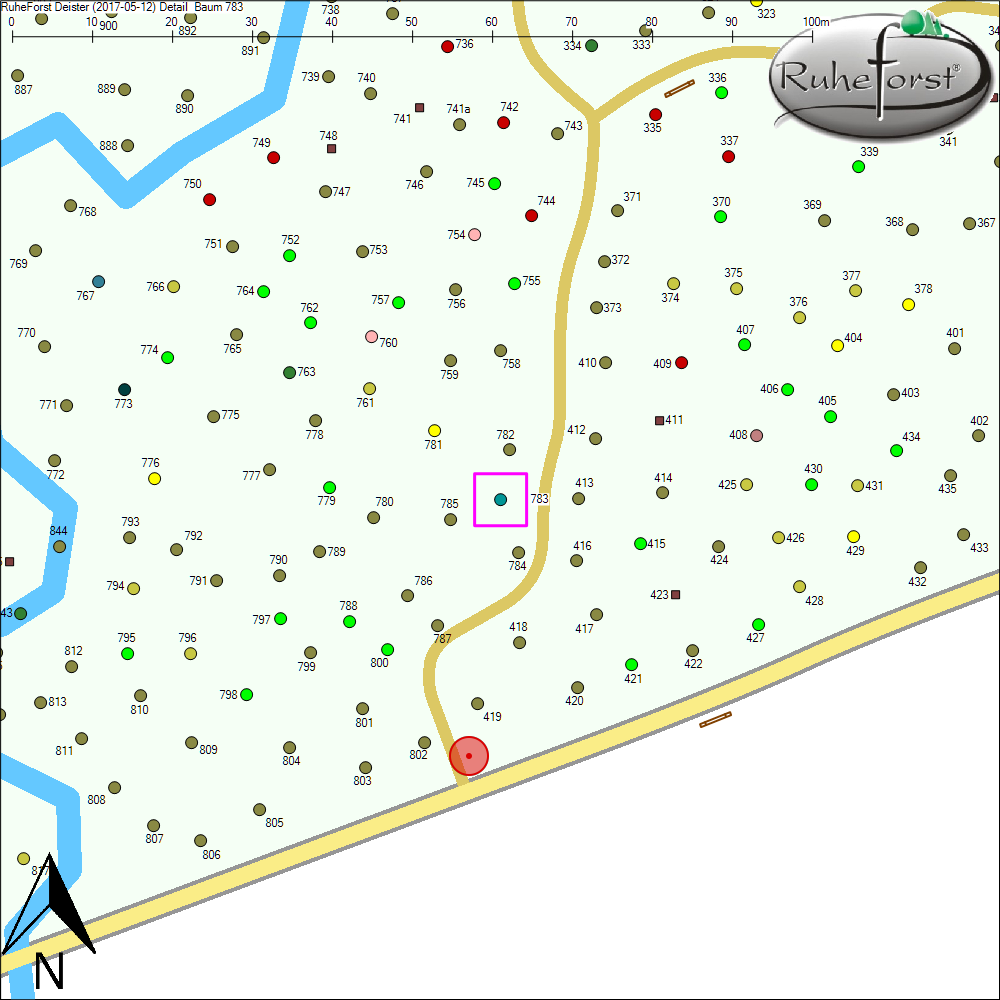 Detailkarte zu Baum 783
