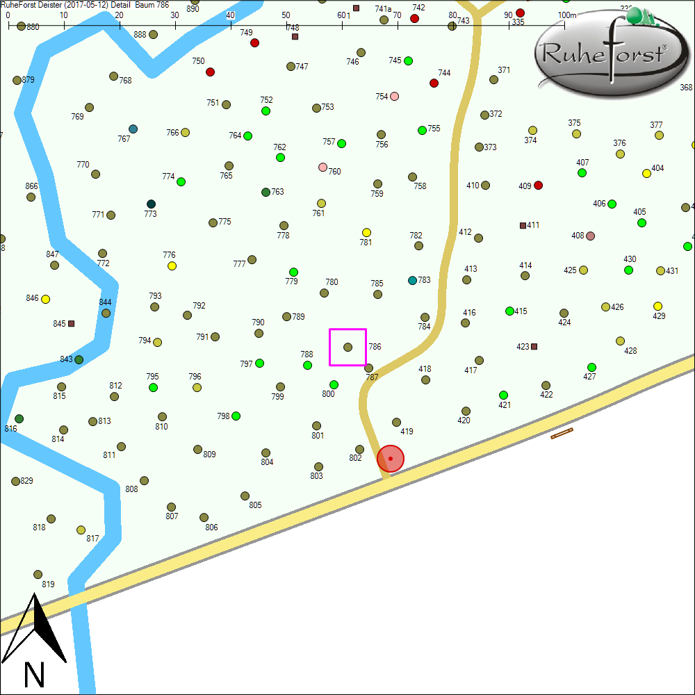 Detailkarte zu Baum 786