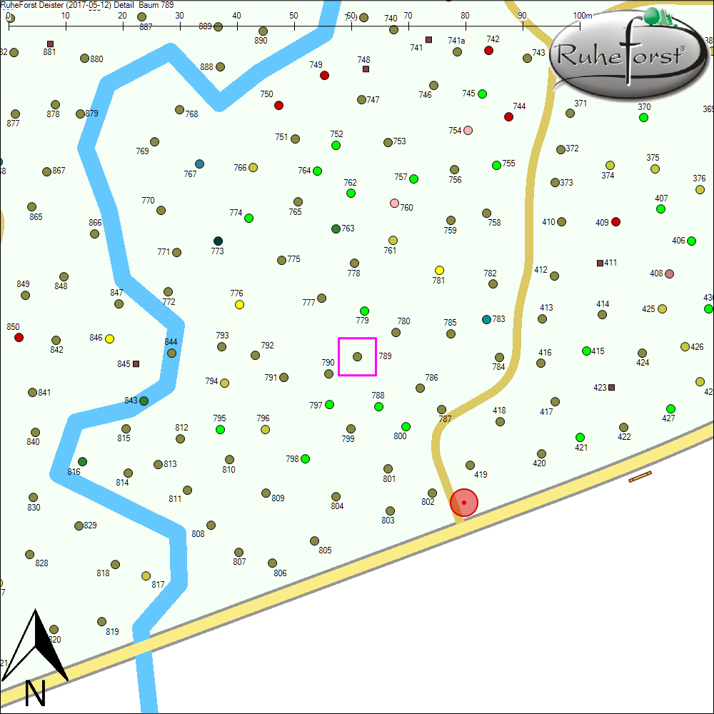 Detailkarte zu Baum 789