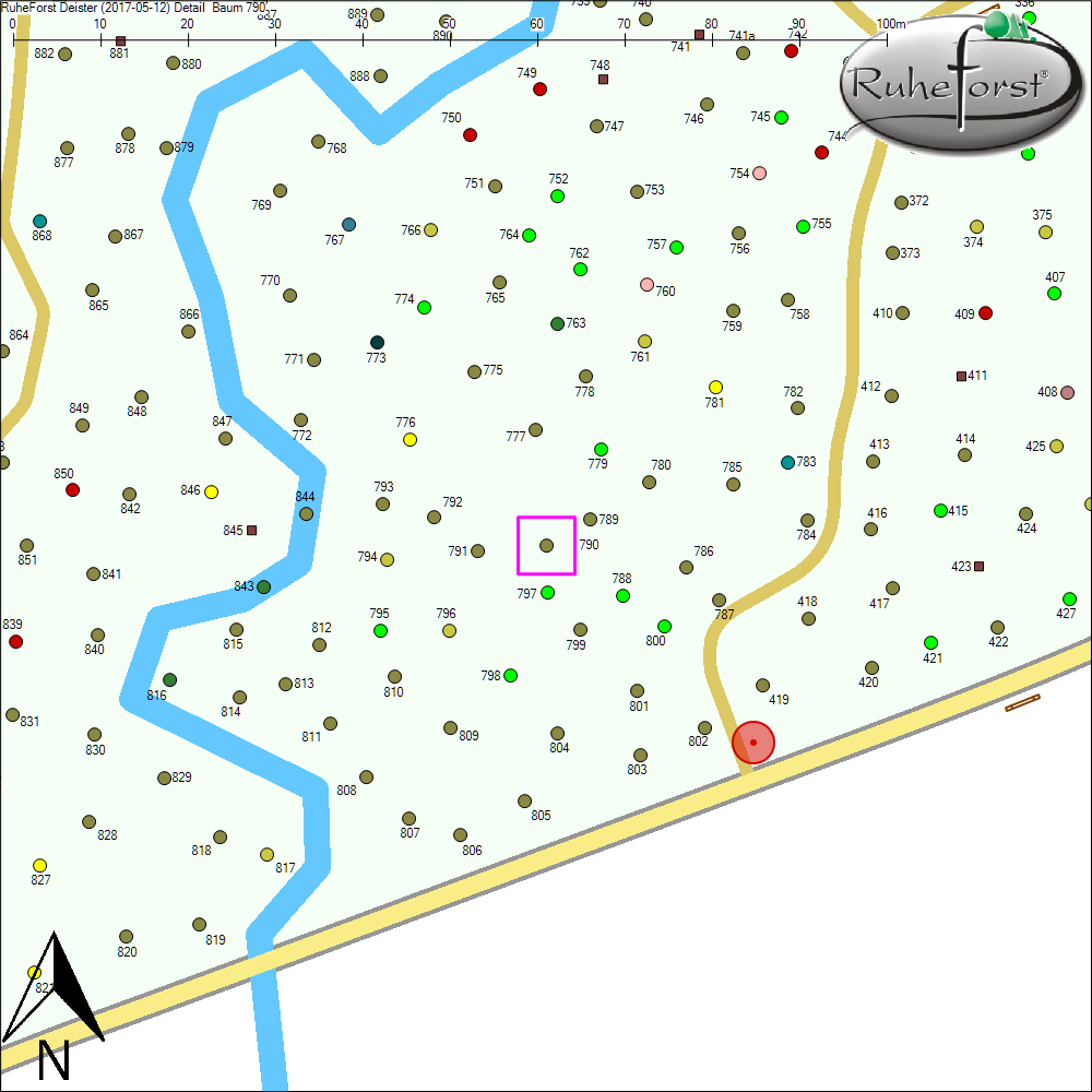 Detailkarte zu Baum 790