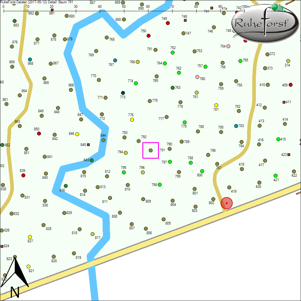 Detailkarte zu Baum 791