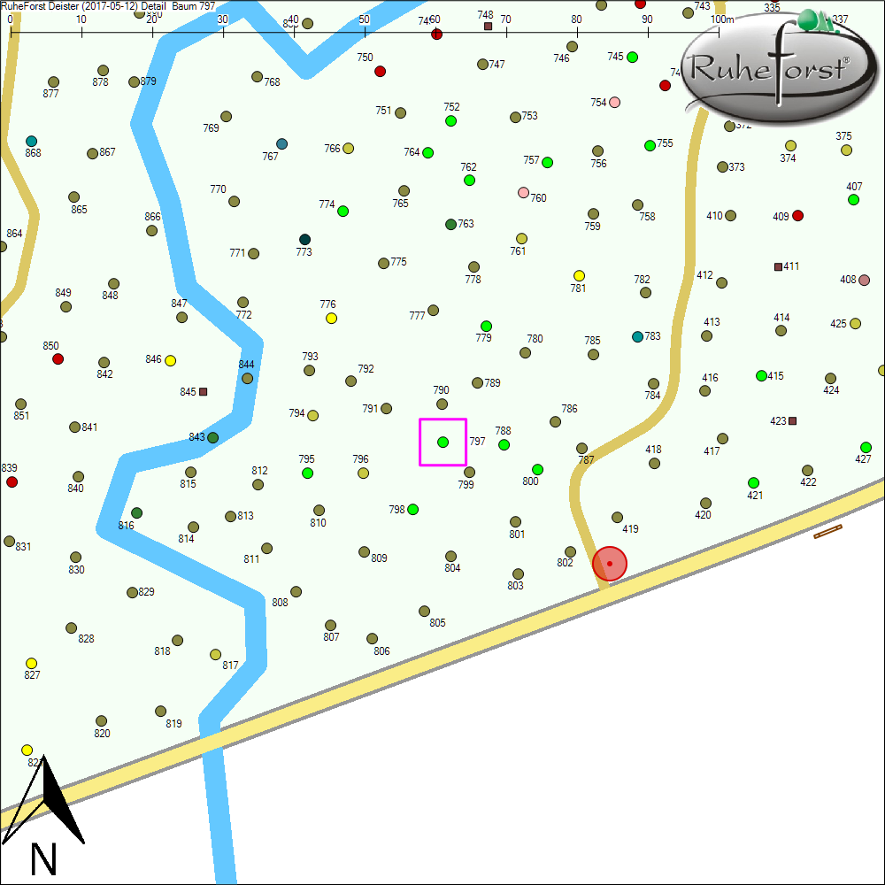Detailkarte zu Baum 797