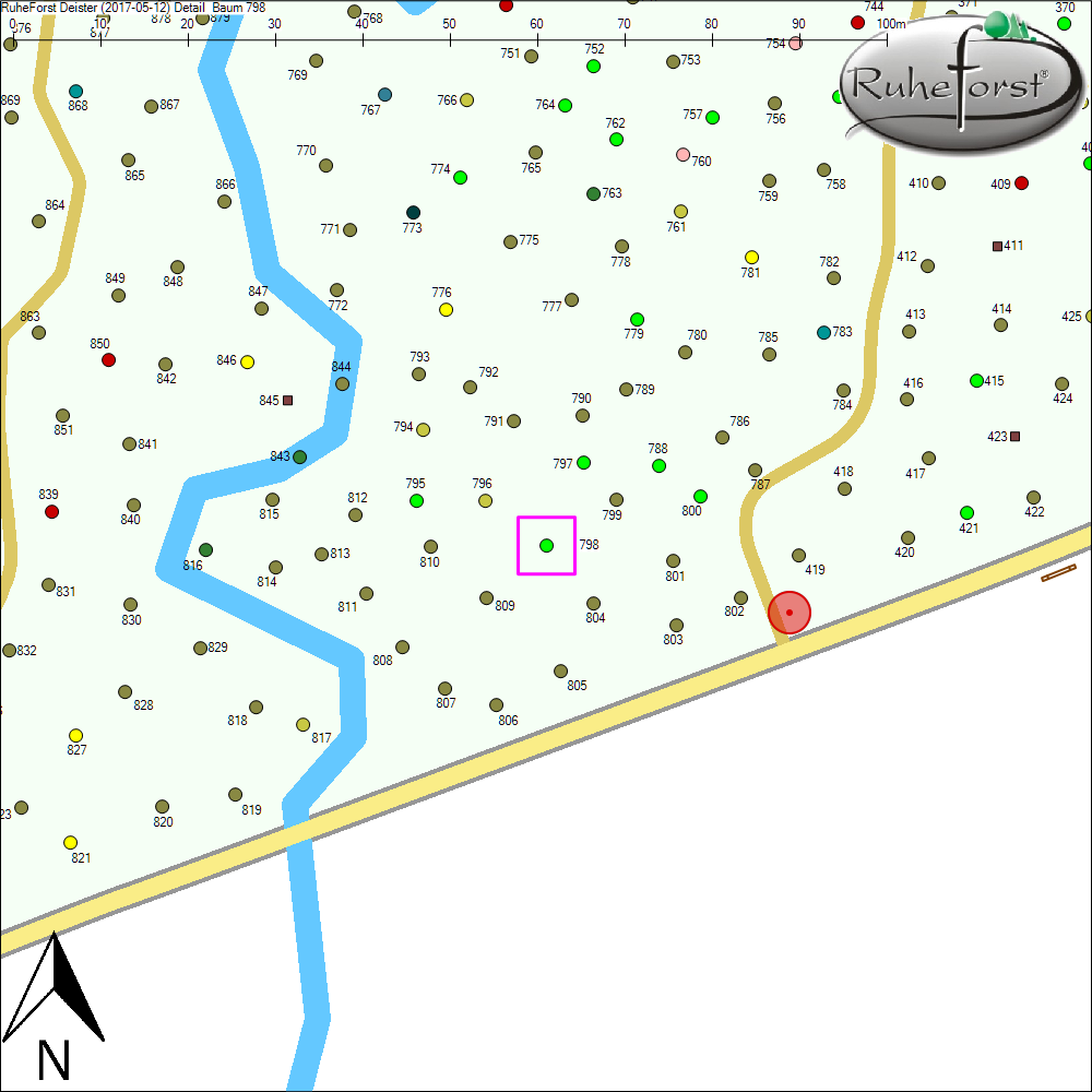 Detailkarte zu Baum 798