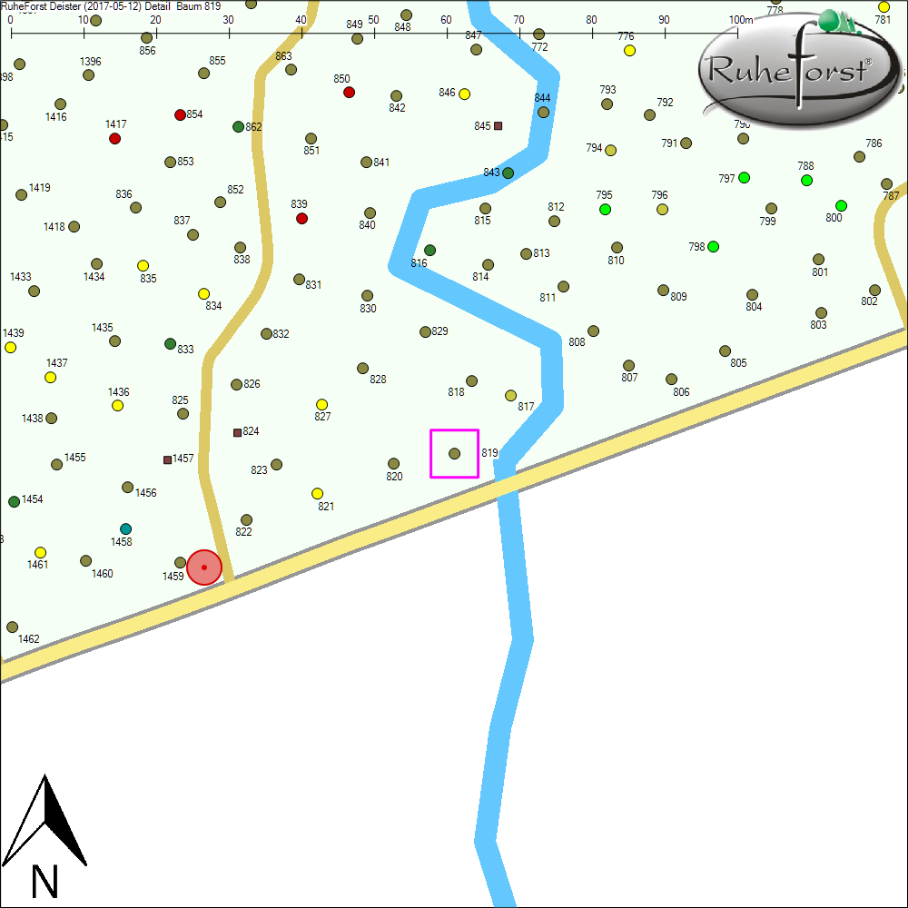 Detailkarte zu Baum 819