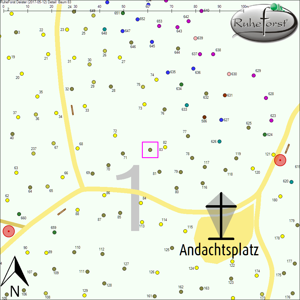 Detailkarte zu Baum 83
