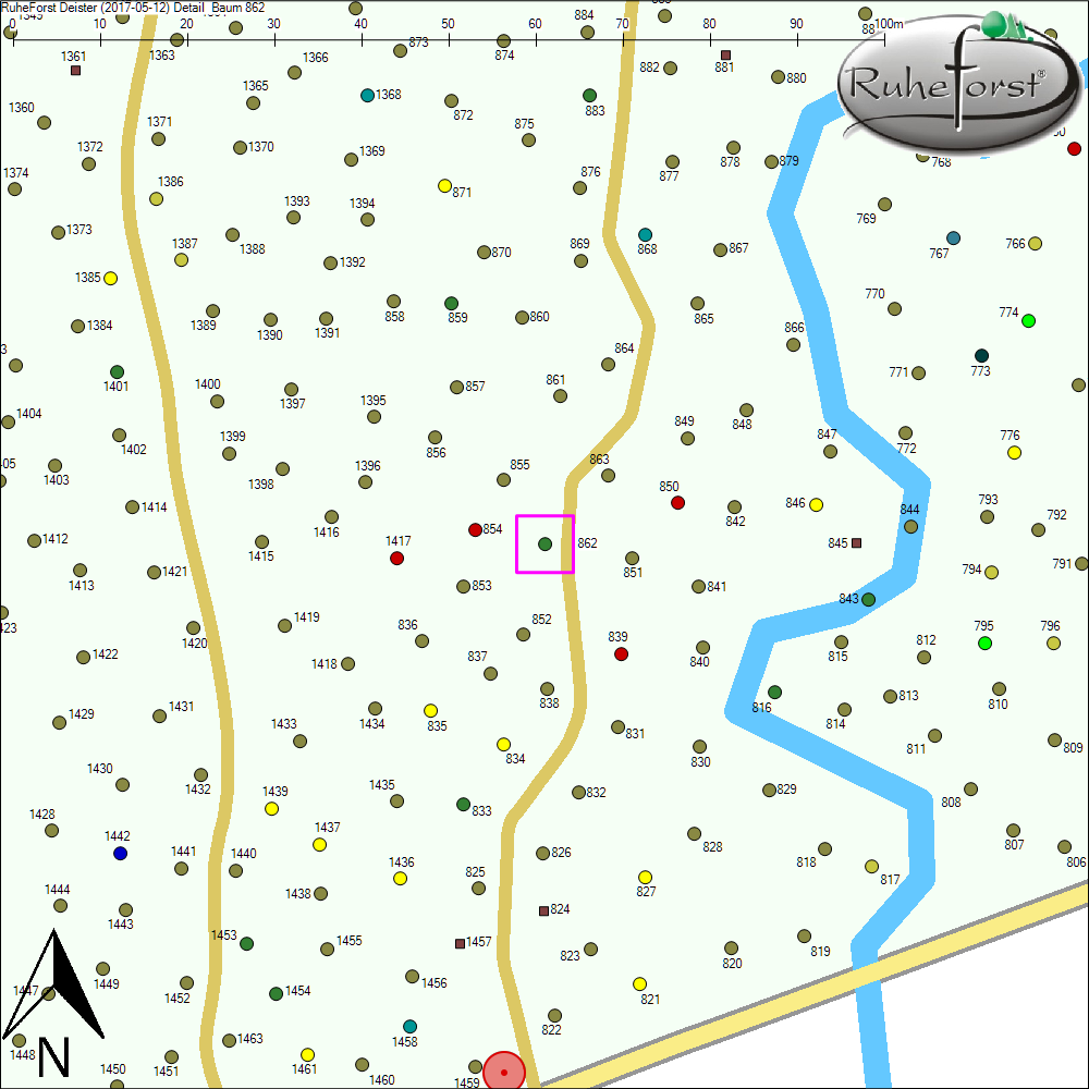 Detailkarte zu Baum 862